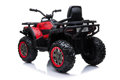 XMX QUAD ATV - 24V - LEATHER / EVA - MP3 - SPIDER RED