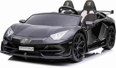 LAMBORGHINI SVJ DRIFT- 24V - 2 SEATER - LEATHER / EVA - BLACK