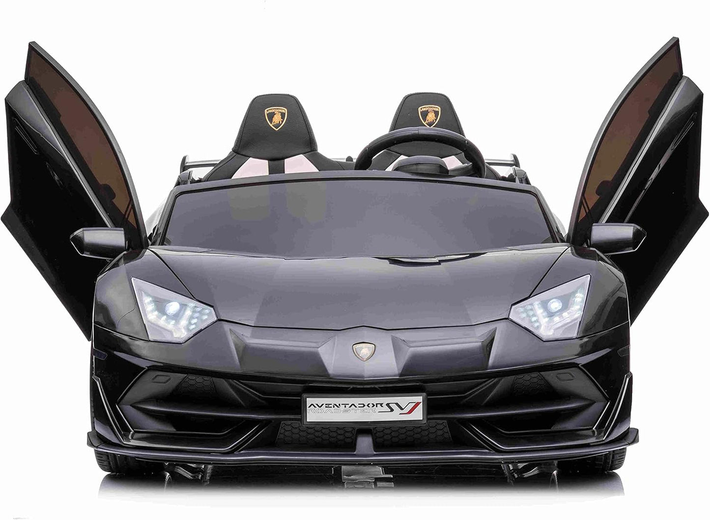 LAMBORGHINI SVJ DRIFT- 24V - 2 SEATER - LEATHER / EVA - BLACK