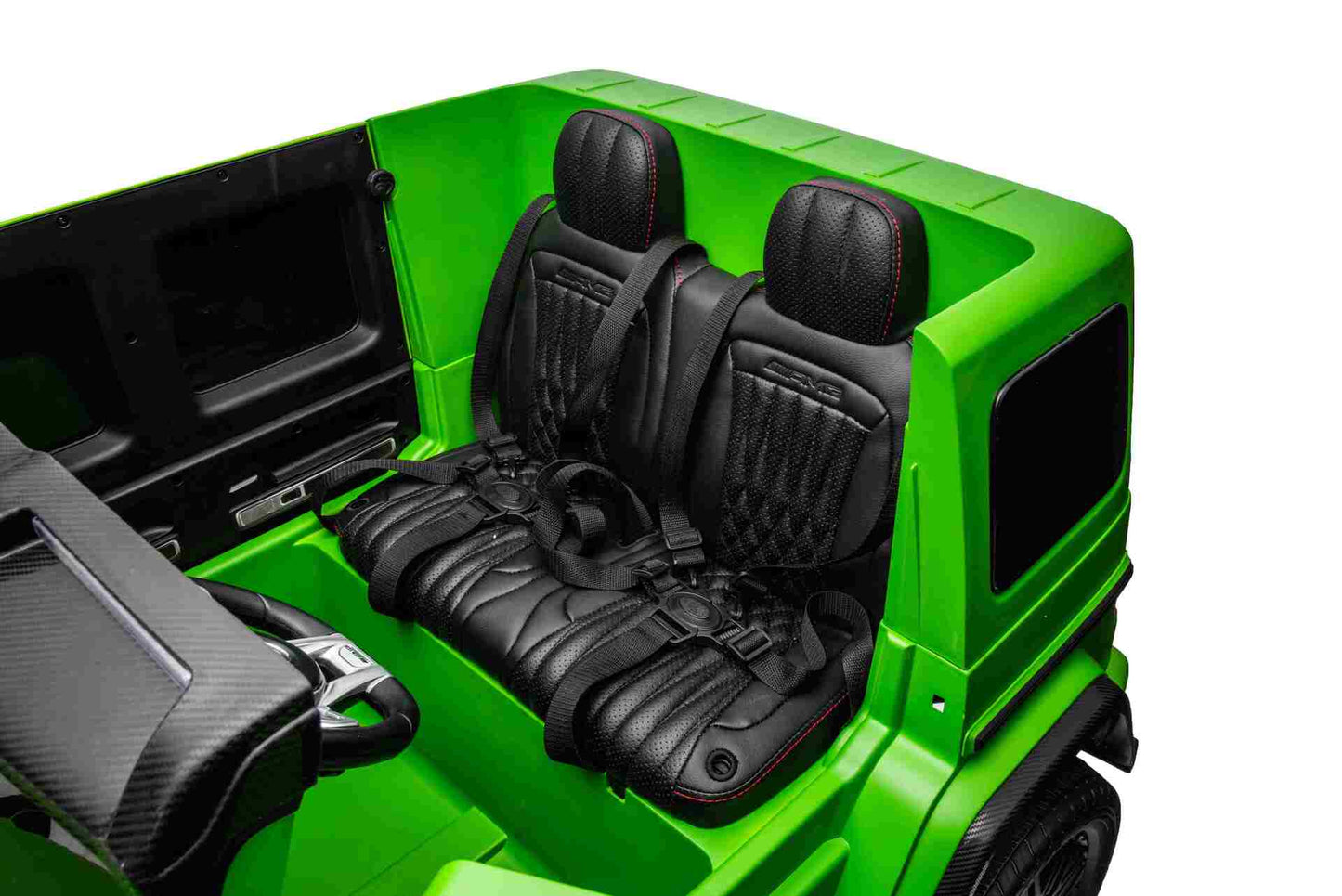MERCEDES G63 XXL - 48V - 2 SEATER - 4WD - LEATHER SEAT / EVA - MP4 - MATT GREEN