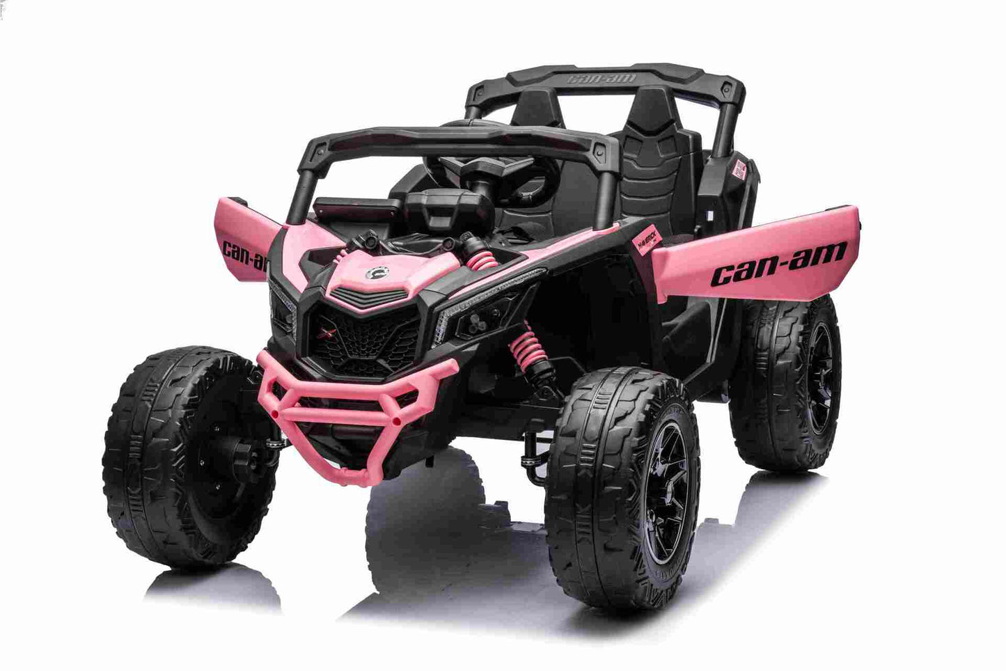 CAN AM UTV - MINI - 24V - 4WD - LEATHER SEAT / EVA - MP3 - PINK