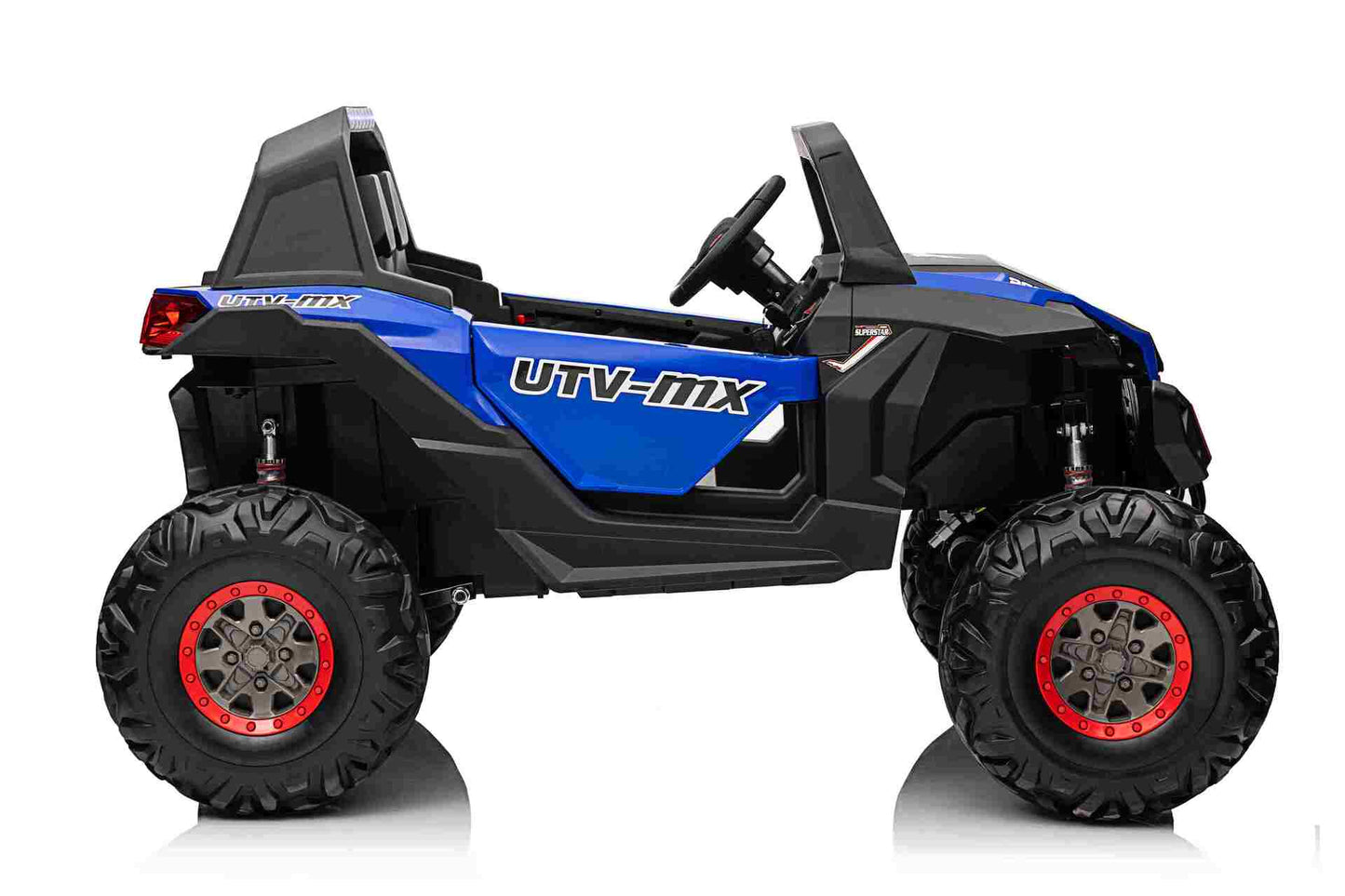 NEW XMX UTV BUGGY - 24V - 4WD - LEATHER / EVA - MP4 - SPIDER BLUE