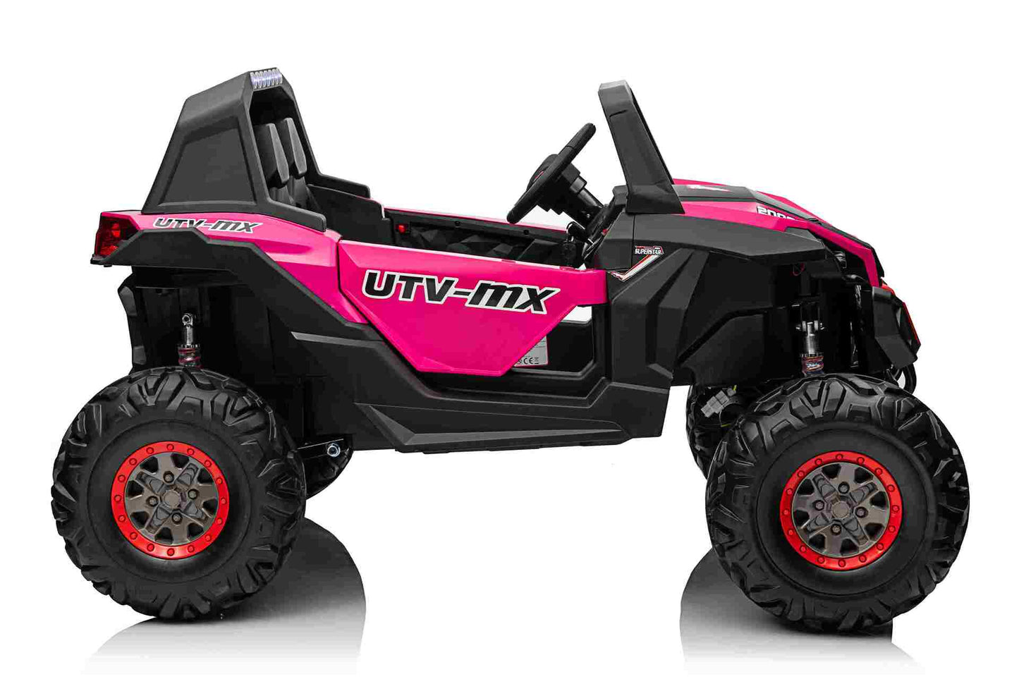 NEW XMX UTV BUGGY - 24V - 4WD - LEATHER / EVA - MP4 - PINK