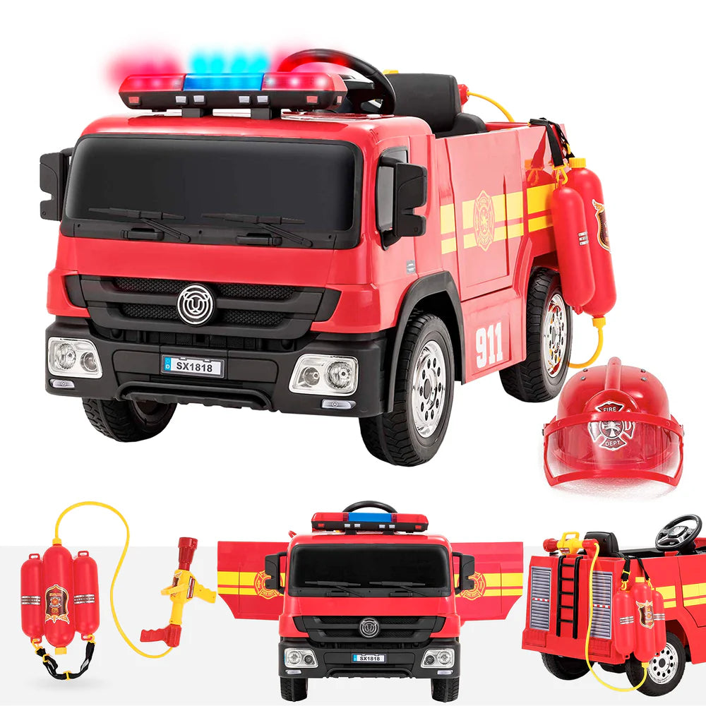 FIRE ENGINE - 12V10AH - WITH FULL ACCESSORIES - RIDE ON FIRE ENGINE TRUCK