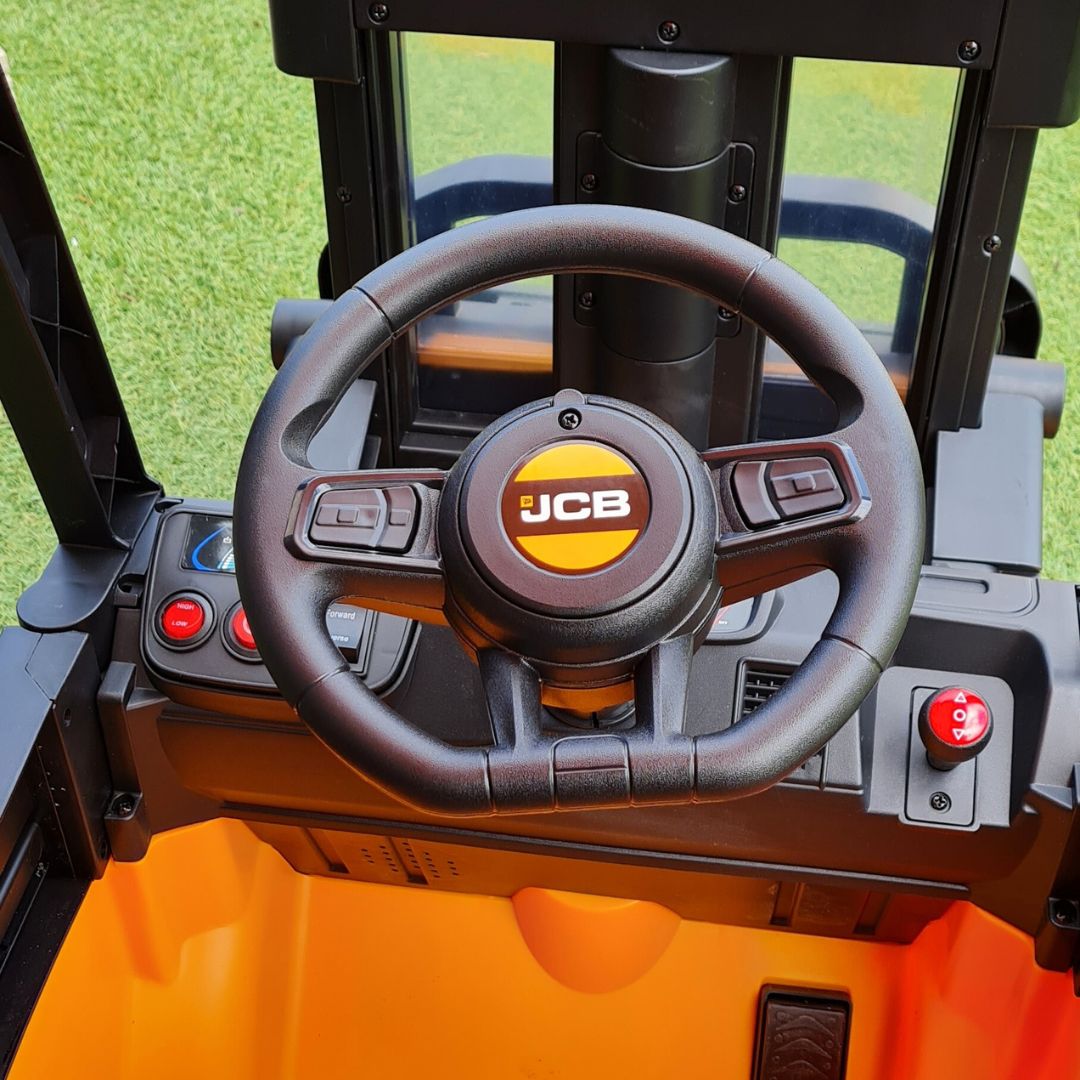 JCB FORKLIFT 12V Children’s Ride On Forklift - YELLOW