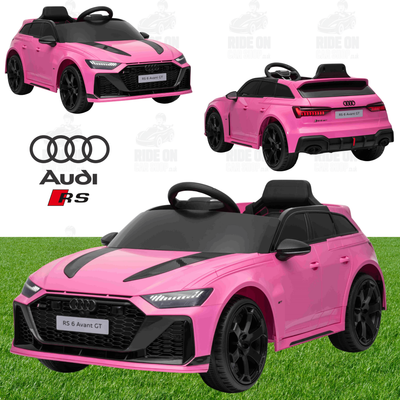 Audi RS 6 Avant GT - Pink | 12V | MP3 | Parental Remote