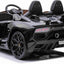 LAMBORGHINI SVJ DRIFT- 24V - 2 SEATER - LEATHER / EVA - BLACK