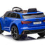 Licensed AUDI RS6 12V Children’s Ride On Car - MP3 - BLUE