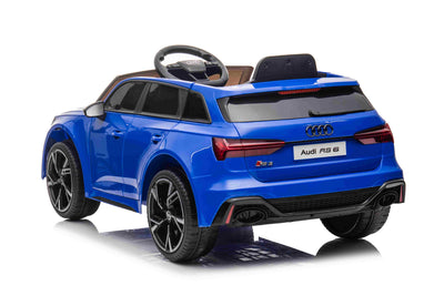 Licensed AUDI RS6 12V Children’s Ride On Car - MP3 - BLUE