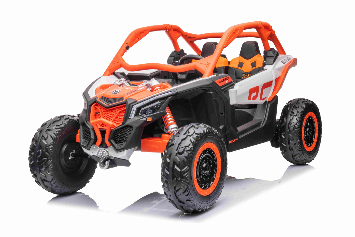 CAN AM UTV  XXL - 48V - 2 SEATER - LEATHER SEAT / EVA - MP3 - ORANGE