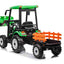 HOLLAND STYLE HIGH ROOF TRACTOR WITH BUCKET & TRAILER - 24V - GREEN