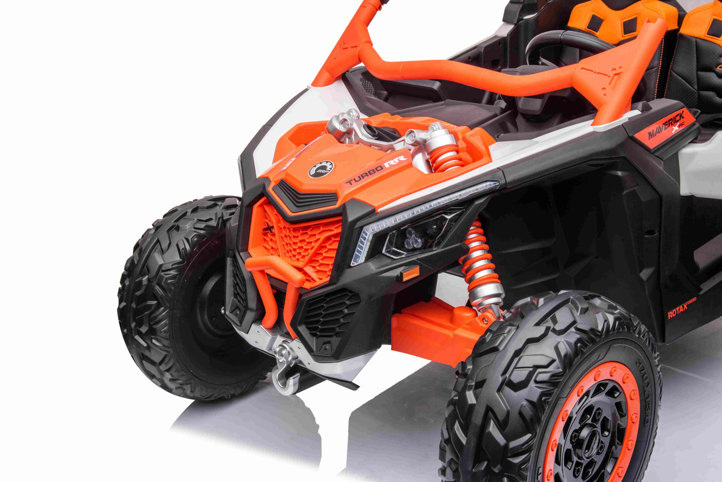 CAN AM UTV  XXL - 48V - 2 SEATER - LEATHER SEAT / EVA - MP3 - ORANGE