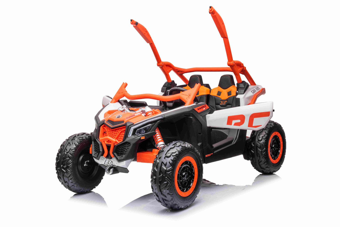 CAN AM UTV  XXL - 48V - 2 SEATER - LEATHER SEAT / EVA - MP3 - ORANGE