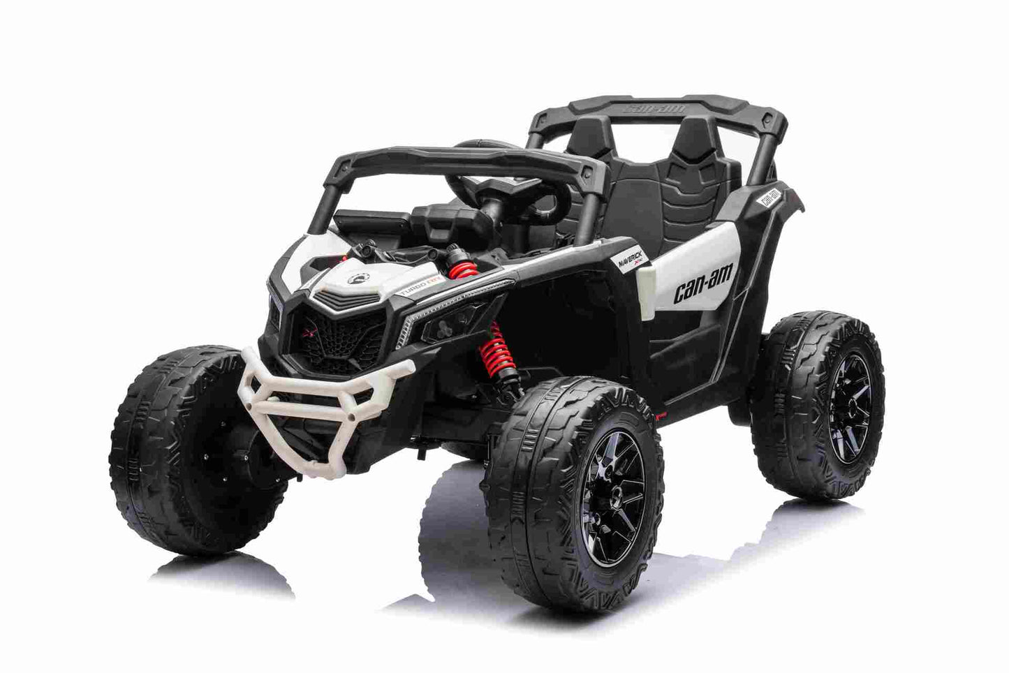 CAN AM UTV - MINI - 24V - 4WD - LEATHER SEAT / EVA - MP3 - WHITE