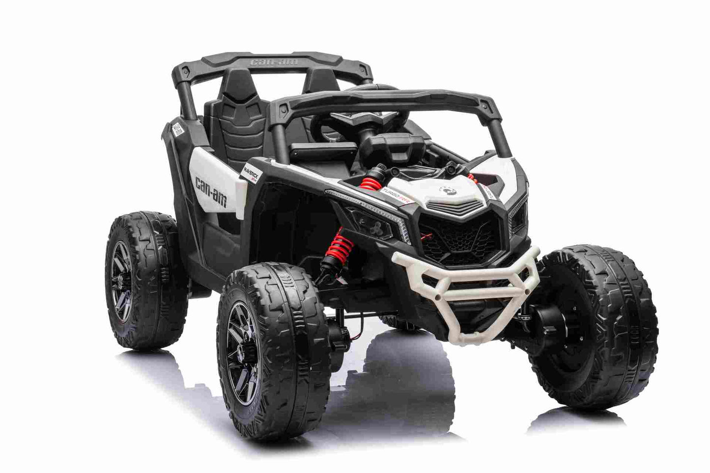 CAN AM UTV - MINI - 24V - 4WD - LEATHER SEAT / EVA - MP3 - WHITE