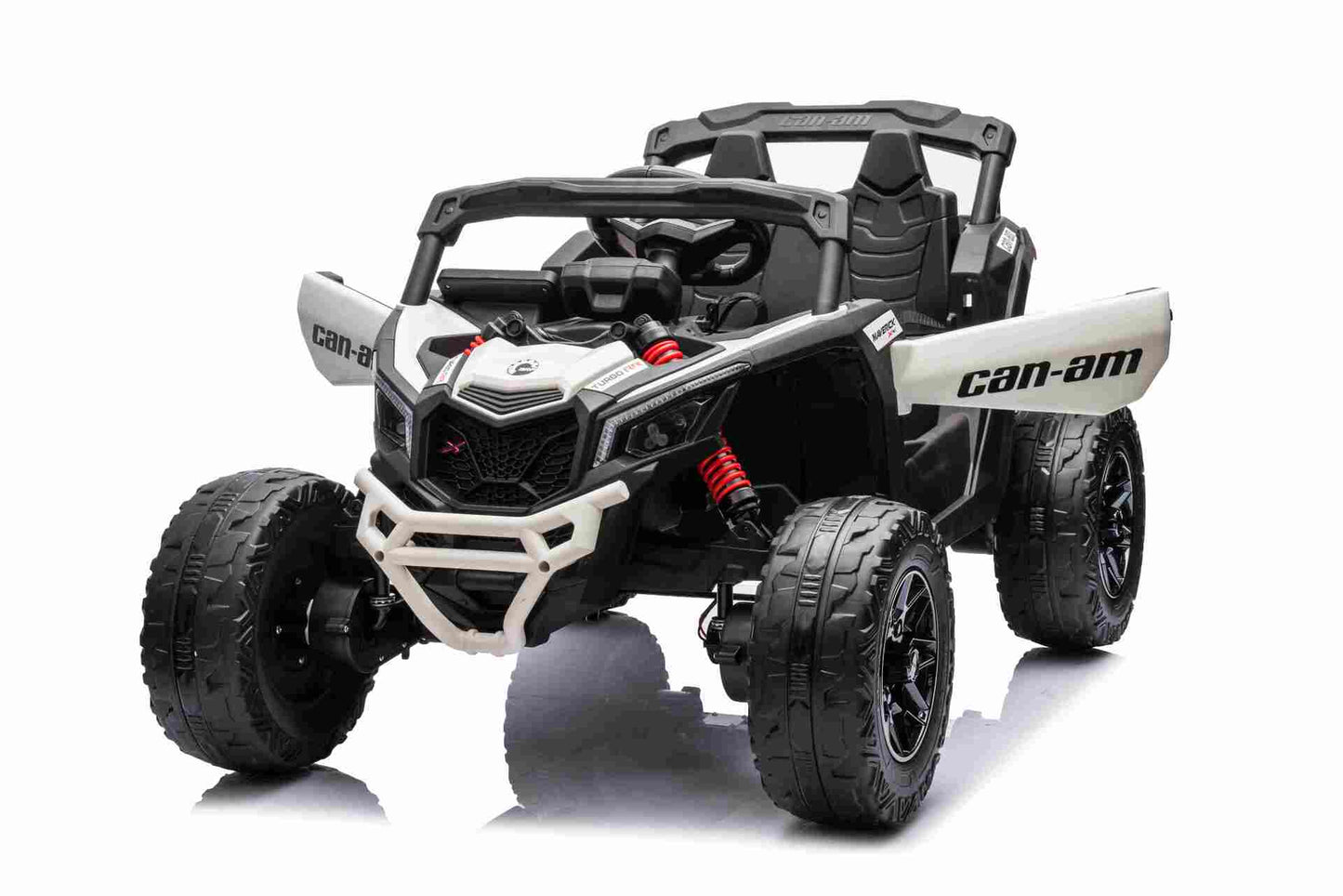 CAN AM UTV - MINI - 24V - 4WD - LEATHER SEAT / EVA - MP3 - WHITE
