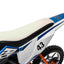 36V SCRAMBLER DIRTBIKE MOTORBIKE - 36V - 500W - LEATHER SEAT / AIR WHEEL - BLUE/ORANGE