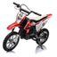 36V SCRAMBLER DIRTBIKE MOTORBIKE - 36V - 500W - LEATHER SEAT / AIR WHEEL - RED/BLACK