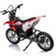 36V SCRAMBLER DIRTBIKE MOTORBIKE - 36V - 500W - LEATHER SEAT / AIR WHEEL - RED/BLACK