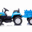 HOLLAND MINI T7 TRACTOR WITH TRAILER - 12V - BLUE