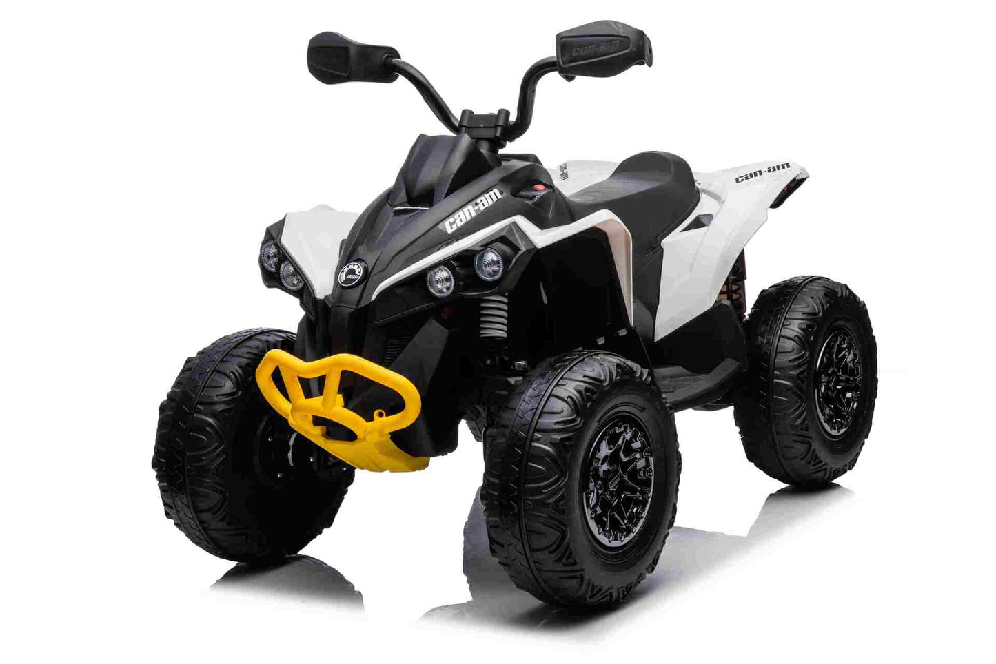 CAN AM QUADBIKE - 24V - 4WD - LEATHER SEAT / EVA - MP3 - WHITE