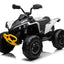 CAN AM QUADBIKE - 24V - 4WD - LEATHER SEAT / EVA - MP3 - WHITE