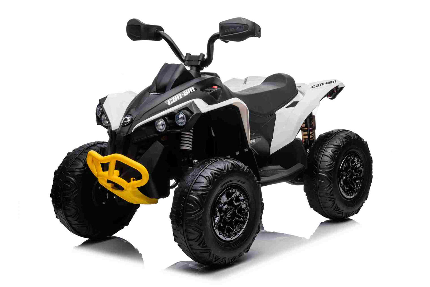 CAN AM QUADBIKE - 24V - 4WD - LEATHER SEAT / EVA - MP3 - WHITE