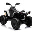 CAN AM QUADBIKE - 24V - 4WD - LEATHER SEAT / EVA - MP3 - WHITE