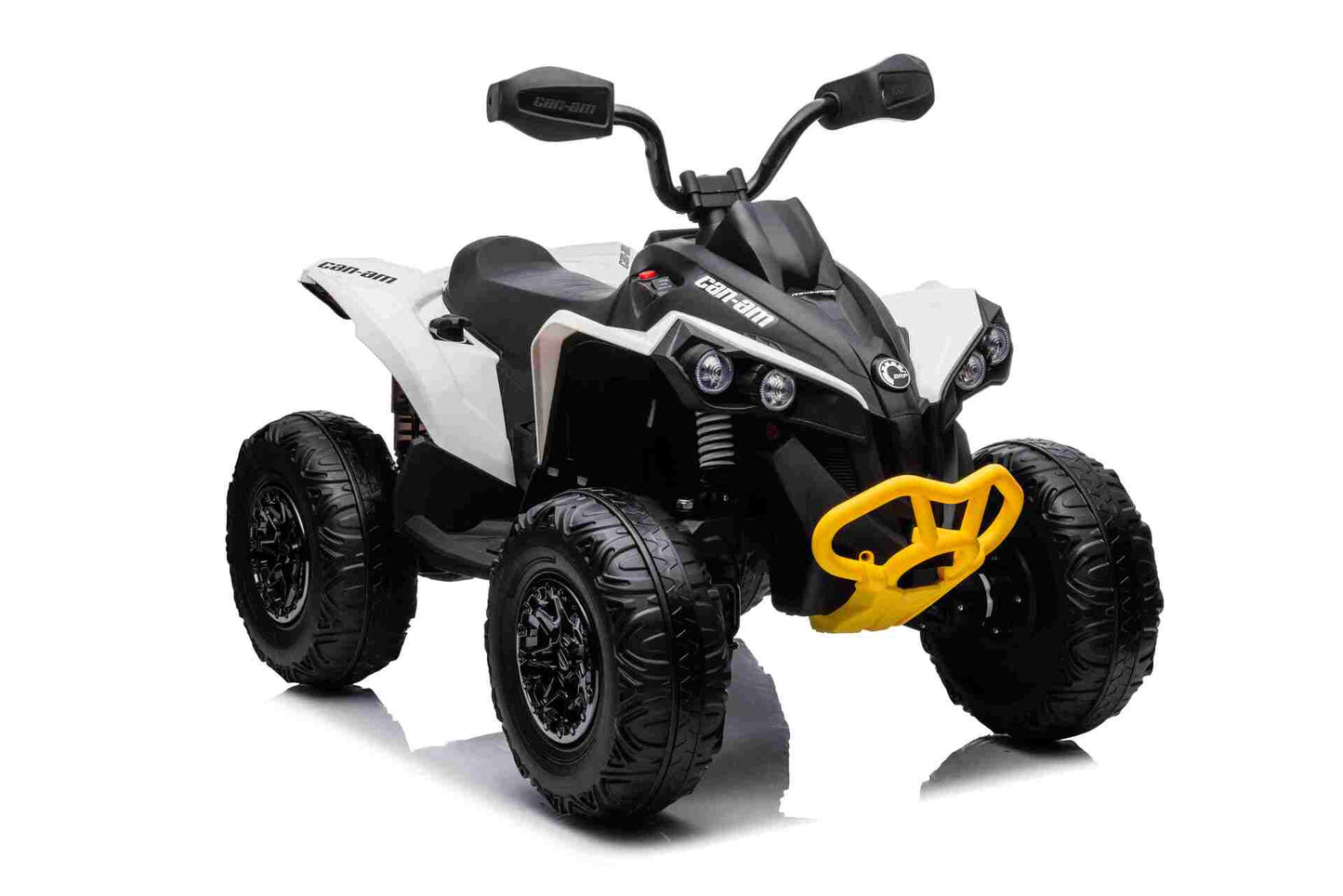 CAN AM QUADBIKE - 24V - 4WD - LEATHER SEAT / EVA - MP3 - WHITE