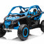 CAN AM UTV  XXL - 48V - 2 SEATER - LEATHER SEAT / EVA - MP3 - BLUE