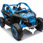 CAN AM UTV  XXL - 48V - 2 SEATER - LEATHER SEAT / EVA - MP3 - BLUE