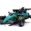 F1 CAR ASTON MARTIN - 24V - 4WD - LEATHER SEAT / EVA - MP3 - GREEN