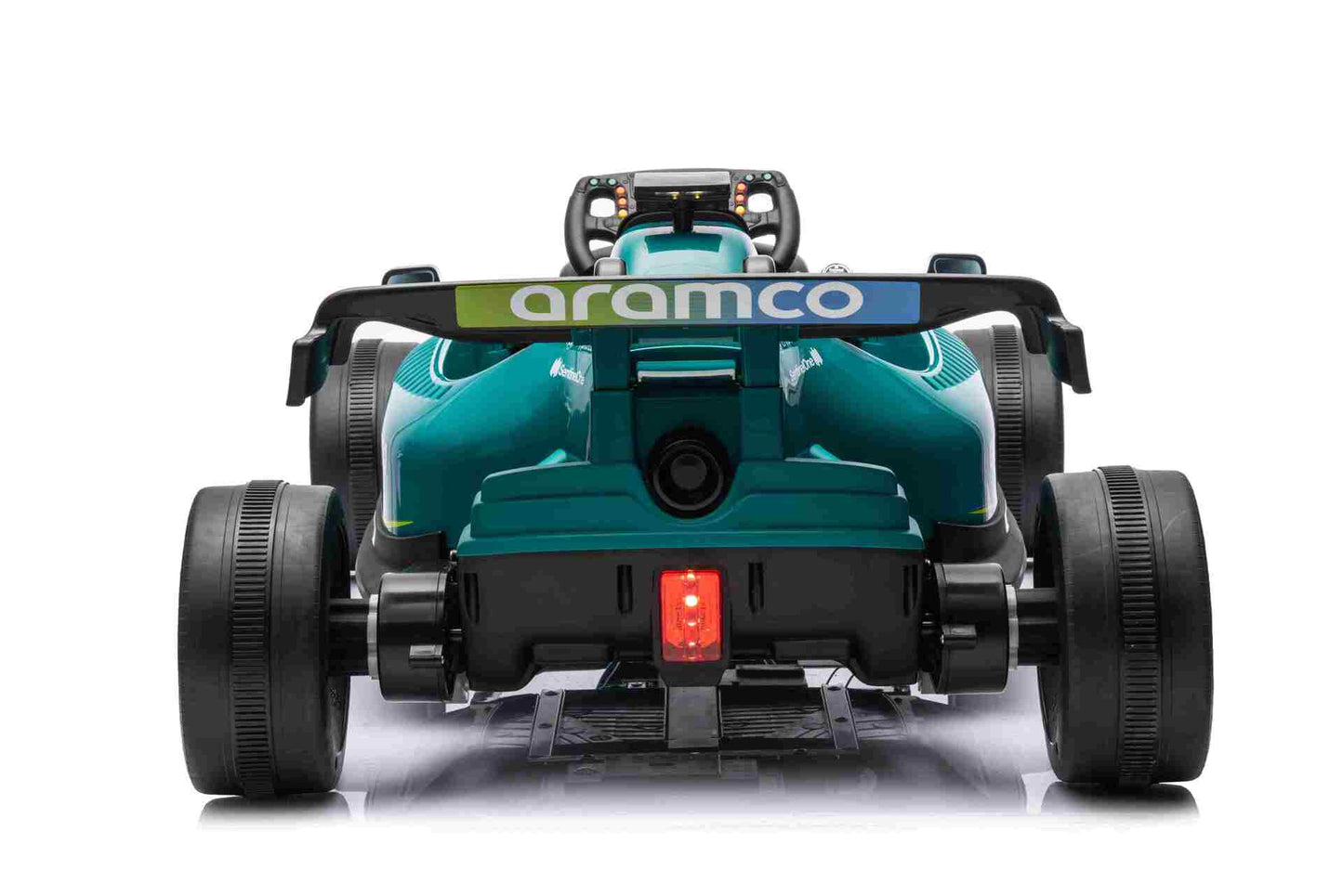F1 CAR ASTON MARTIN - 24V - 4WD - LEATHER SEAT / EVA - MP3 - GREEN