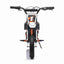 24V SCRAMBLER DIRTBIKE MOTORBIKE - 24V - 250W - LEATHER SEAT / AIR WHEEL - WHITE/ORANGE
