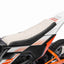 24V SCRAMBLER DIRTBIKE MOTORBIKE - 24V - 250W - LEATHER SEAT / AIR WHEEL - WHITE/ORANGE