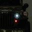 JEEP WILLY VINTAGE 12V CHILDREN'S RIDE ON CAR - LEATHER SEAT - EVA WHEELS - MP3 (ARMY GREEN)