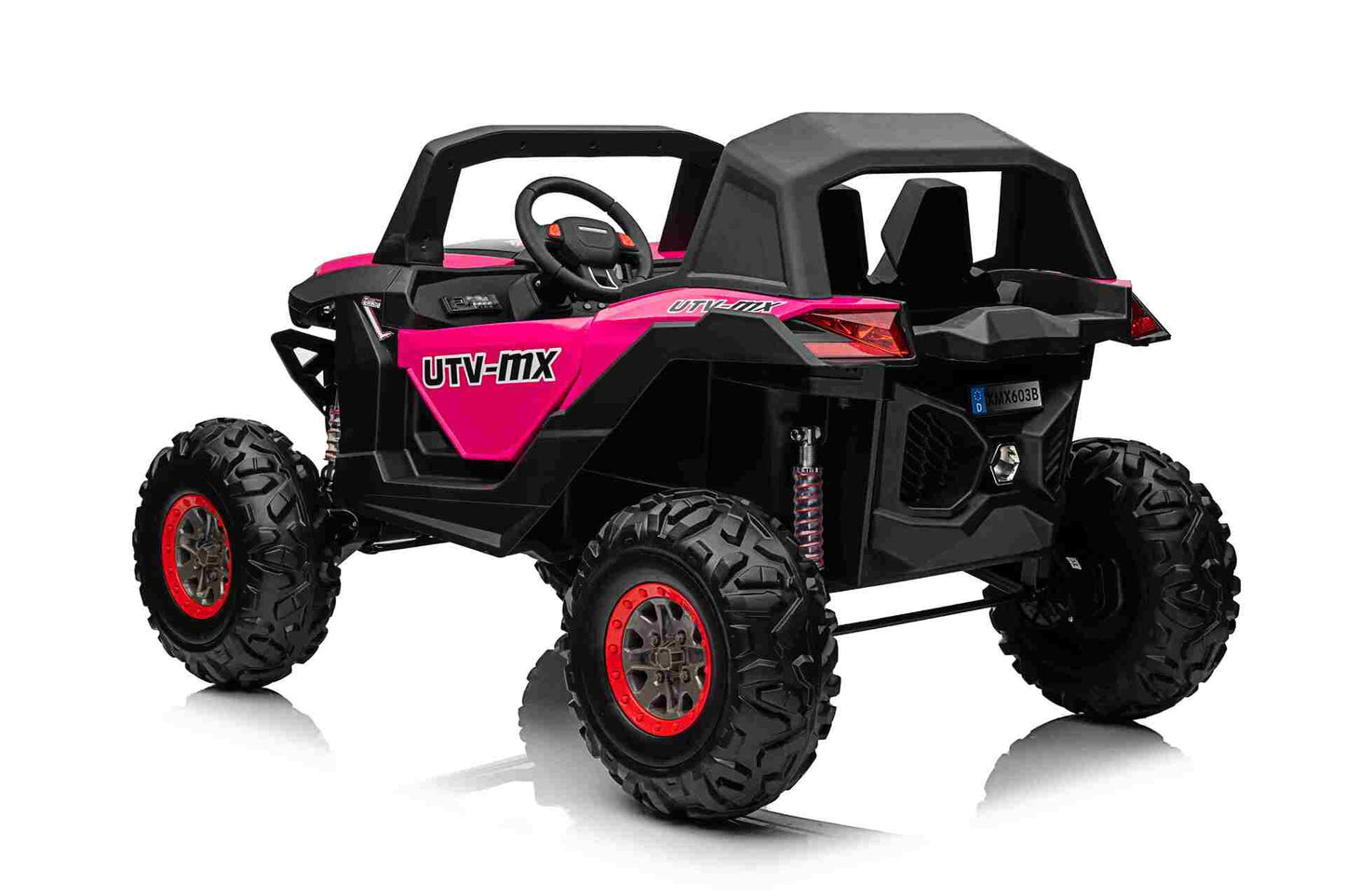 NEW XMX UTV BUGGY - 24V - 4WD - LEATHER / EVA - MP4 - PINK