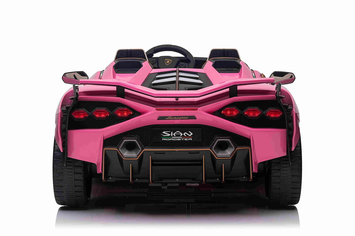 LAMBORGHINI SIAN - 24V - 2 SEATER - 4WD - LEATHER / EVA - PINK