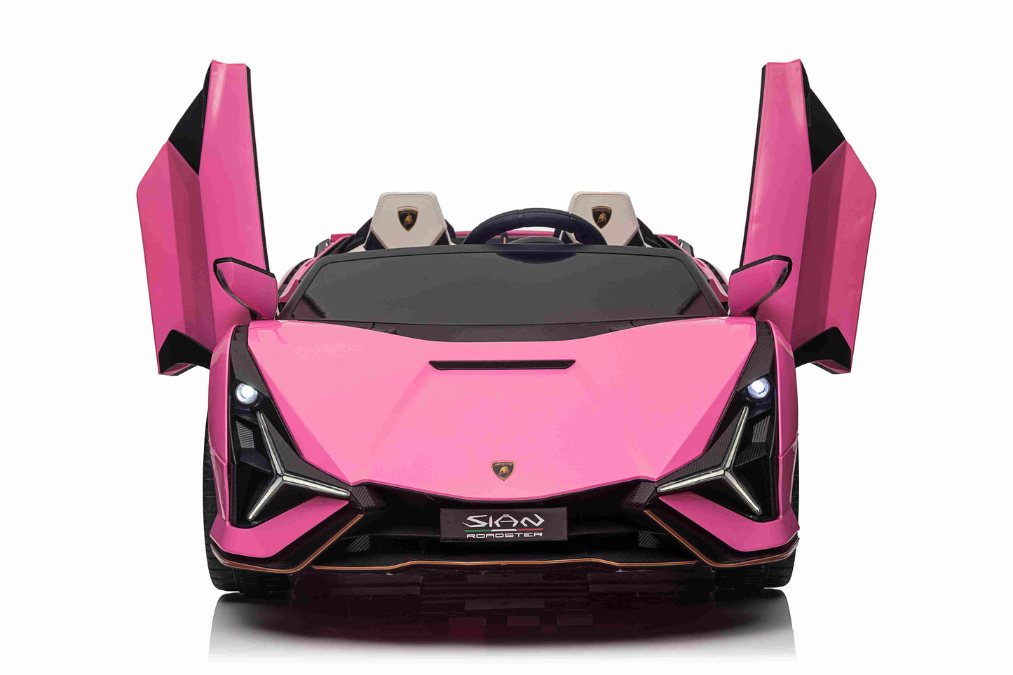 LAMBORGHINI SIAN - 24V - 2 SEATER - 4WD - LEATHER / EVA - PINK