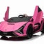 LAMBORGHINI SIAN - 24V - 2 SEATER - 4WD - LEATHER / EVA - PINK