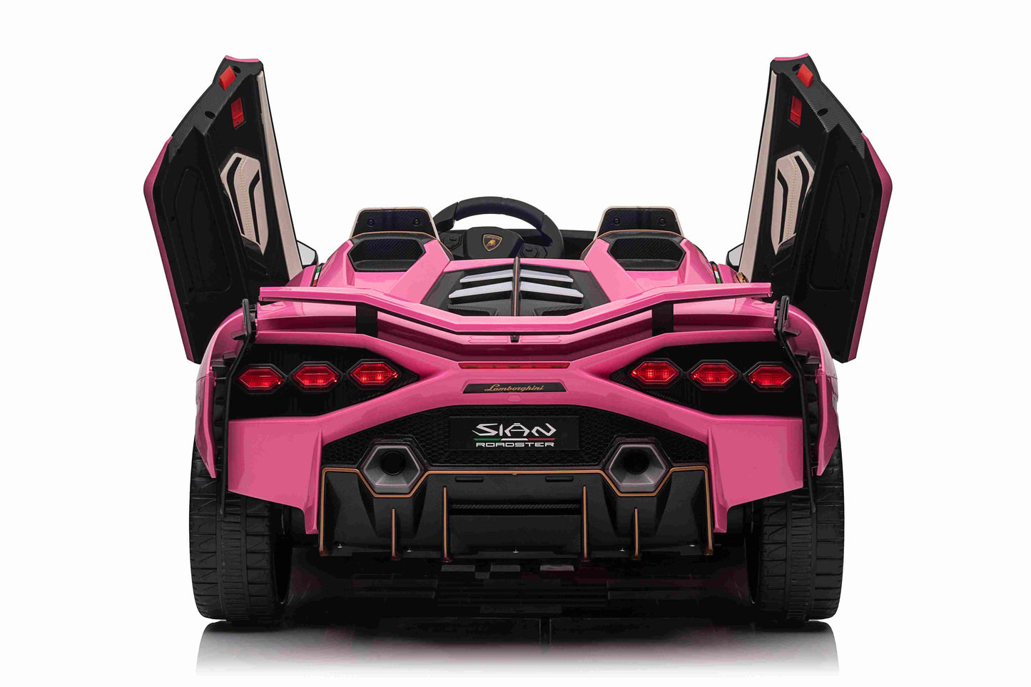 LAMBORGHINI SIAN - 24V - 2 SEATER - 4WD - LEATHER / EVA - PINK