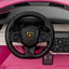 LAMBORGHINI SIAN - 24V - 2 SEATER - 4WD - LEATHER / EVA - PINK