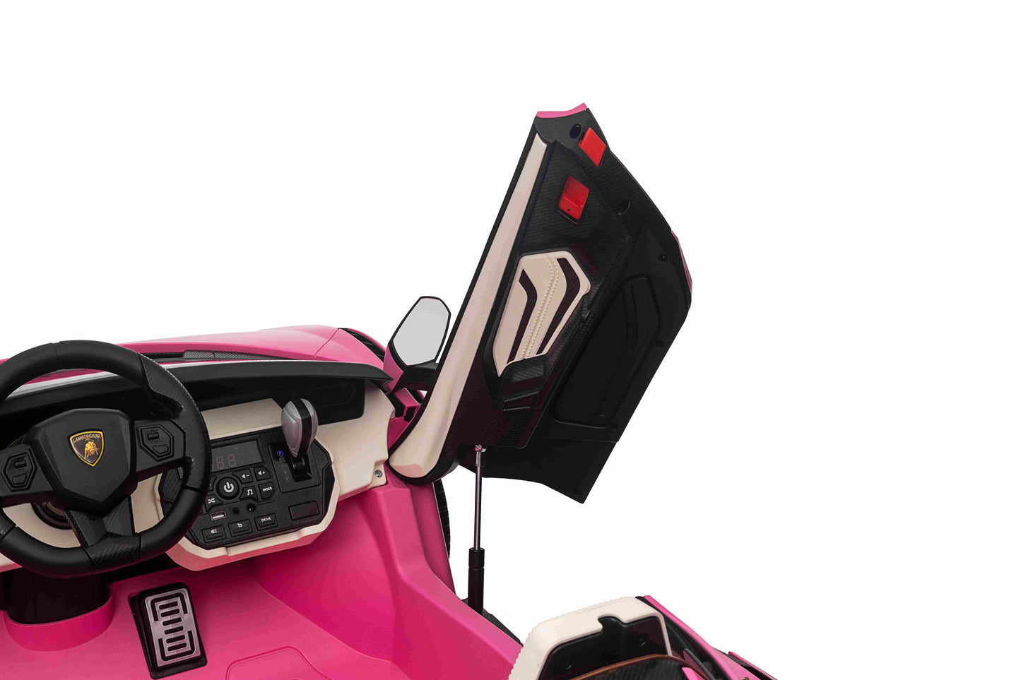 LAMBORGHINI SIAN - 24V - 2 SEATER - 4WD - LEATHER / EVA - PINK