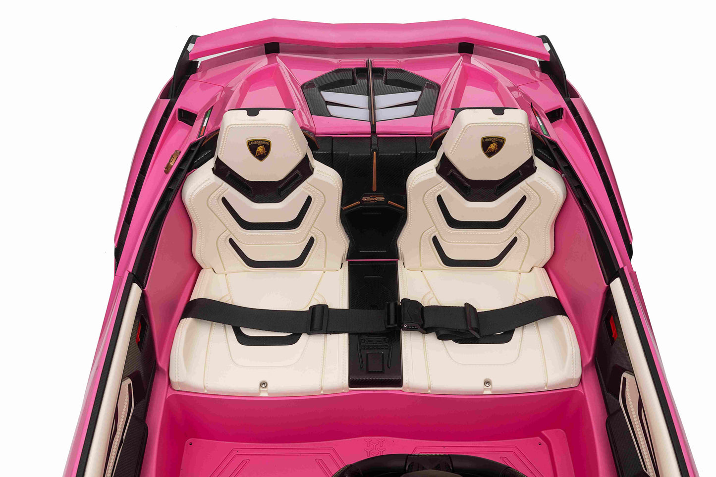 LAMBORGHINI SIAN - 24V - 2 SEATER - 4WD - LEATHER / EVA - PINK
