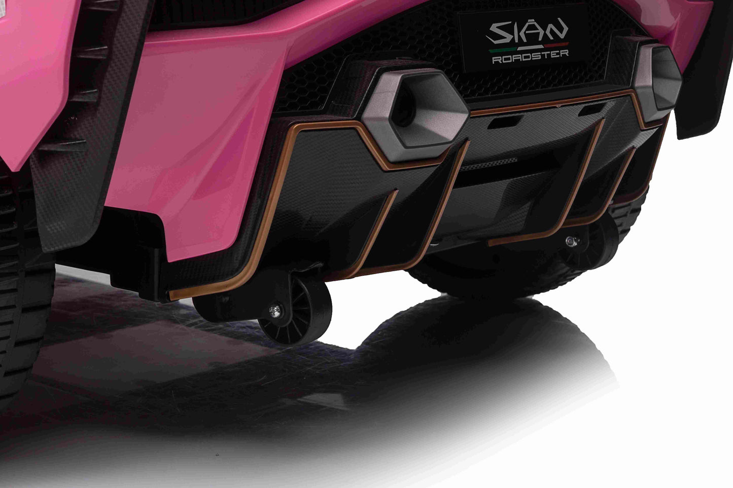 LAMBORGHINI SIAN - 24V - 2 SEATER - 4WD - LEATHER / EVA - PINK