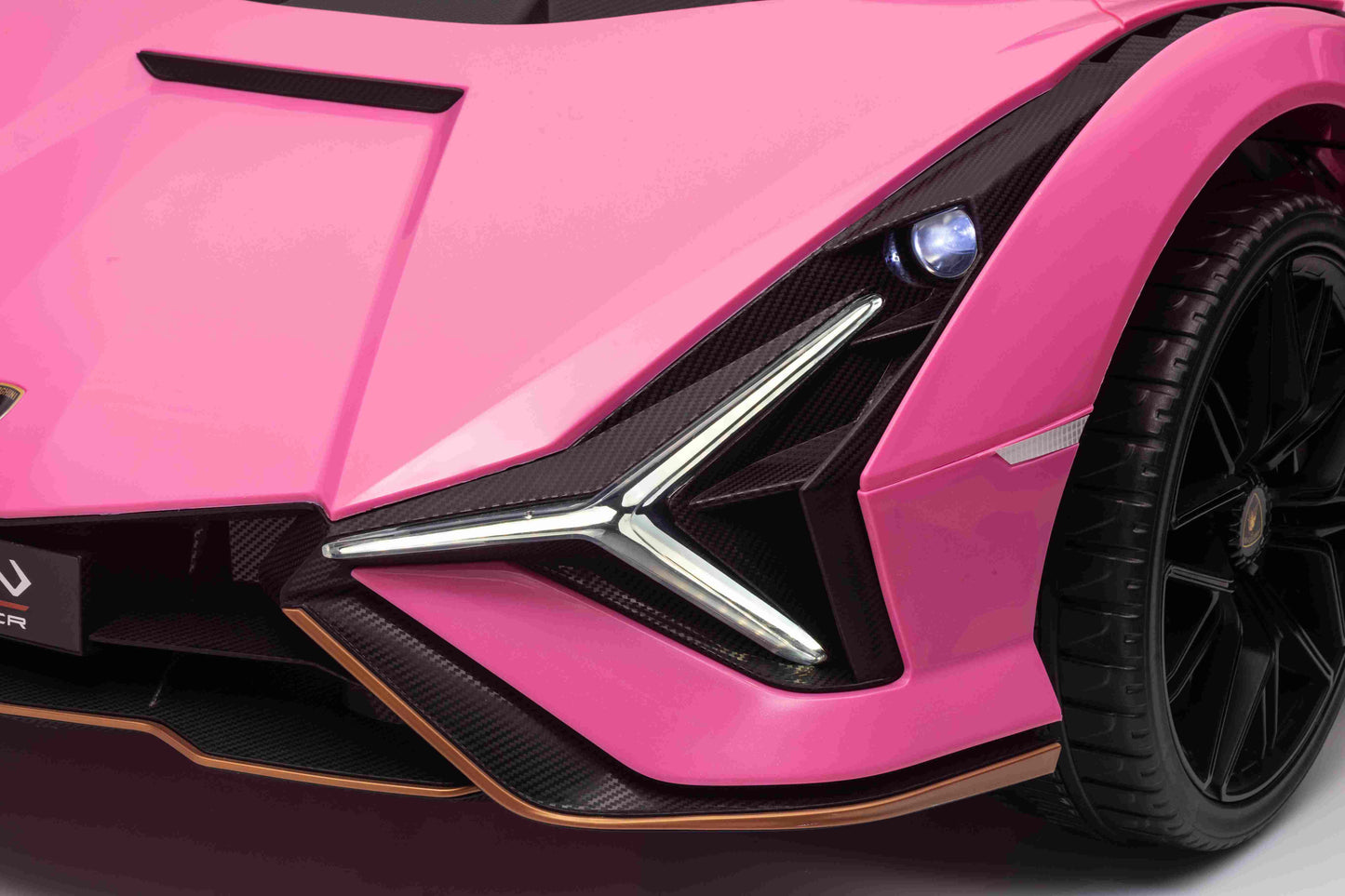 LAMBORGHINI SIAN - 24V - 2 SEATER - 4WD - LEATHER / EVA - PINK