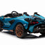 LAMBORGHINI SIAN - 24V - 2 SEATER - 4WD - LEATHER / EVA - PAINT METALLIC BLUE