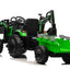 COMBO 24V TRACTOR - 3 IN 1 - MULTI FUNCTION WITH BUCKET, TRAILER, EXCAVATOR - GREEN