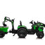 COMBO 24V TRACTOR - 3 IN 1 - MULTI FUNCTION WITH BUCKET, TRAILER, EXCAVATOR - GREEN