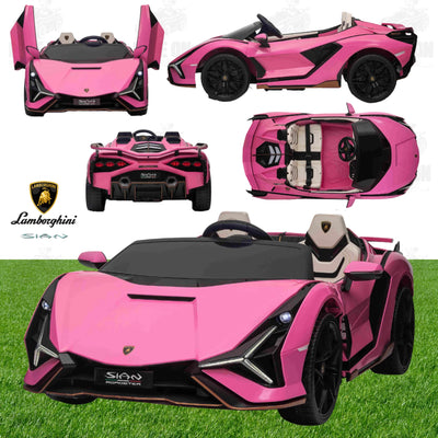 Lamborghini Sian | 24V | 2 SEATER | 4WD | Leather | EVA | PINK